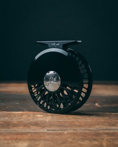 abel super 5 fly reel - w/ Spare Spool Abel TR 5/6wt in Basic Black with Ebony handle the classic click Abel Super 7/8N Fly Reel