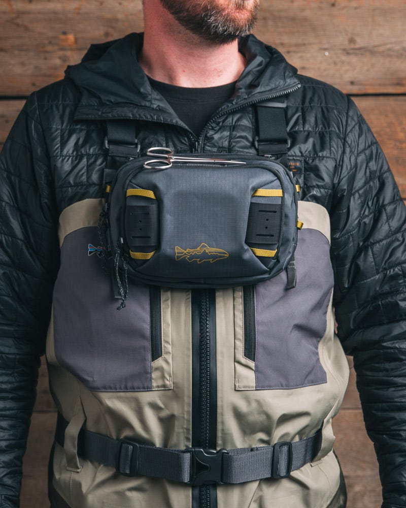 patagonia fish bag Stealth Switch Fishing Pack 9L The tough body and webbing are constructed of 100% recycled nylon Fly Fishing Gear Review: The