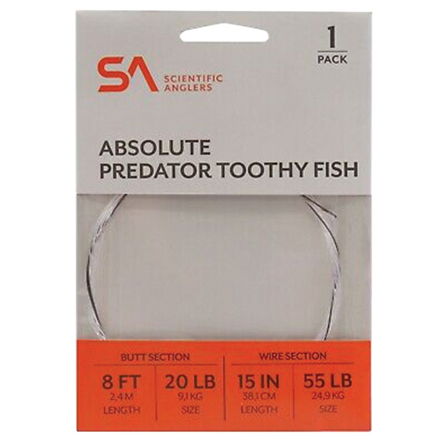 Scientific Anglers Absolute Predator Toothy Fish Leader - 8'