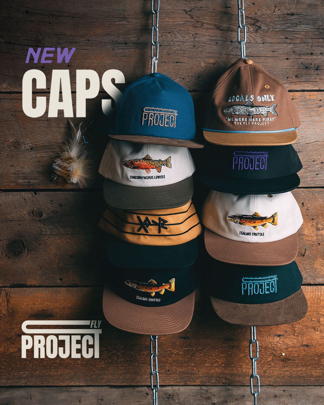 New Fly Project Caps